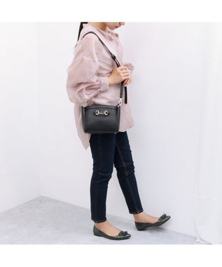 UNBILLION カシュカシュ cachecache / ビット金具付きミニショルダーバッグ ブラック