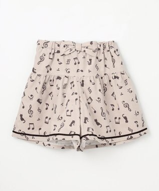 ANY KIDS 音符総柄キュロット ミルキーベージュ