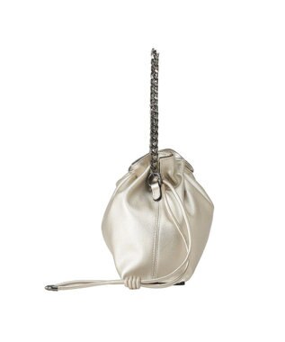 YECCA VECCA 2wayチェーンギャザーバッグ Gold