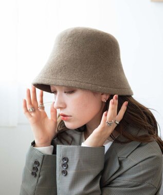 WEGO フェルトクローシュハット カーキ