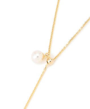 23区 アコヤパール ラリエット ネックレス ゴールド系