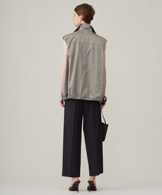 ICB 【洗える】グランウォームソフトサテン ミリタリーベスト フォーン系