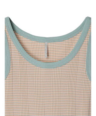 AMERICAN HOLIC 針抜きテレコボーダータンクトップ Orange