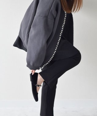 Bridget Birkin 【Bridget Birkin】パールストラップメリージェーンパンプス ブラック雑材