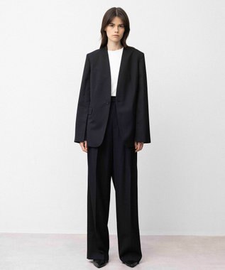 NAVE 【Nave】ウールポリエステルツイル ジャケット ブラック系