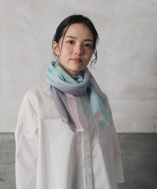 POLS 播州織 極細コットンストール Sサイズ チャコール