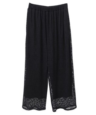 AMERICAN HOLIC プリーツレースパンツ Black