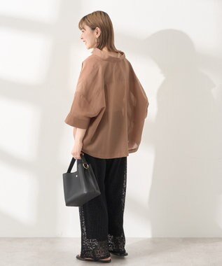 AMERICAN HOLIC プリーツレースパンツ Black