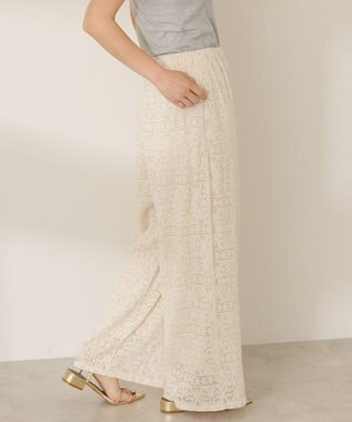 AMERICAN HOLIC プリーツレースパンツ Ivory