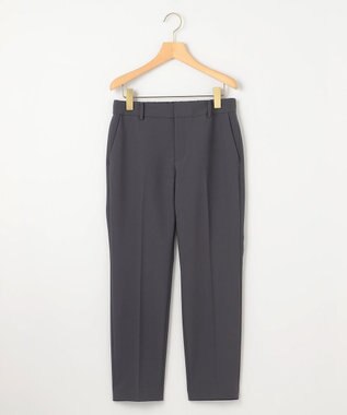 組曲 L 【WEB限定】ベーシックダブルクロス テーパードパンツ チャコールグレー系