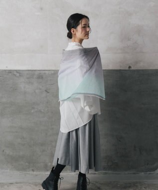 POLS 播州織 極細コットンストール Sサイズ チャコール