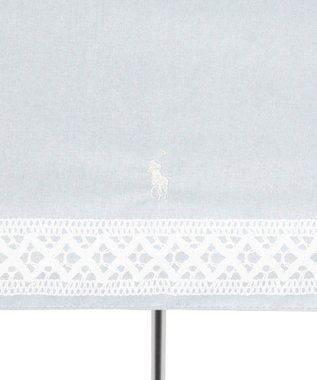 MOONBAT 【WEB限定/ 遮光率100％/遮熱/UV】POLO RALPH LAUREN（ポロ ラルフローレン）晴雨兼用日傘 ワンポイント ポロポニー レース 折りたたみ傘 グレー