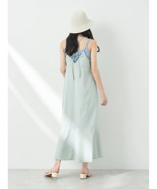 earth music&ecology チェックマーメイドキャミワンピース Black