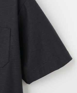 JOSEPH ABBOUD MOUNTAIN 【SPACE／UNISEX】オーガニックコットンスラブプレーティング天竺 ポロシャツ ネイビー系