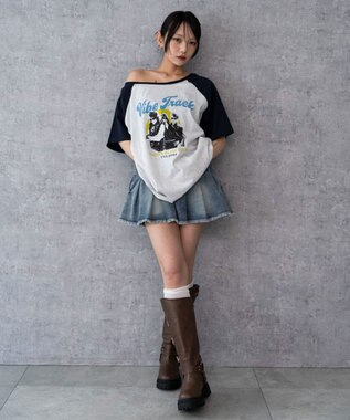 WEGO ２WAYグラフィックワンショルBIGT 柄10