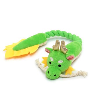 PET PARADISE ロープトイ 干支おもちゃ 辰 緑