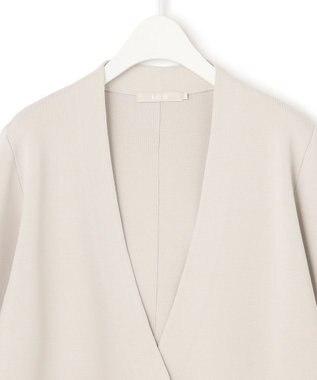 ICB L 【セットアップ対応】ハイゲージスムース ノーカラージャケット トープ系