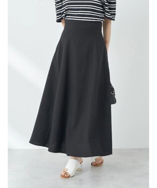 earth music&ecology バックレースアップスカート Black