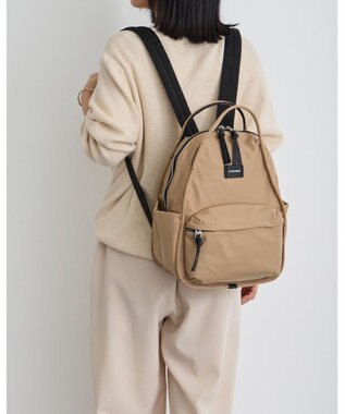 MioFIRANO はっ水軽量ナイロンオーバルハンドルリュック　FIRANO フィラノ BEIGE
