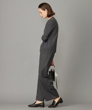 ICB 【洗える】エクストラファインメリノ カーディガン ミディアムグレー系