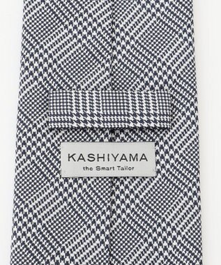 KASHIYAMA KASHIYAMAオリジナル【JAPAN MADE】グレンチェックネクタイ グレー