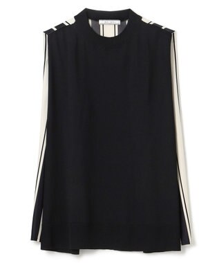 BEIGE， 【洗える】VALOIS / ドッキングニット Black