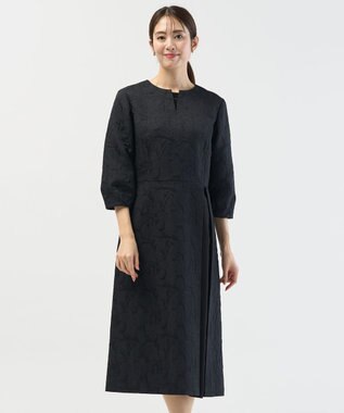 J.PRESS LADIES S ボタニカルジャガード ワンピース