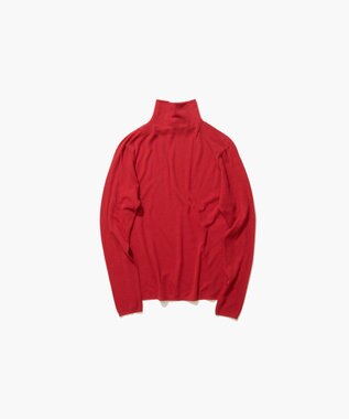 ATON ROYAL WOOL CIRCULAR RIB | タートルネックセーター RED