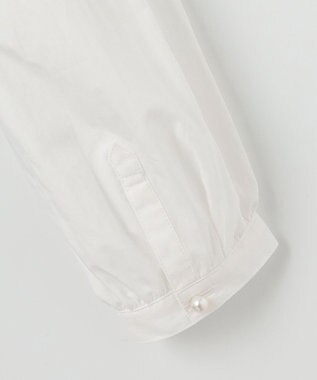 組曲 シャツスリーブポンチ ワンピース ネイビー×オフ系