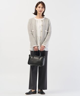J.PRESS LADIES L 【WEB限定カラーあり】レイヤードフレア カットソー ホワイト系