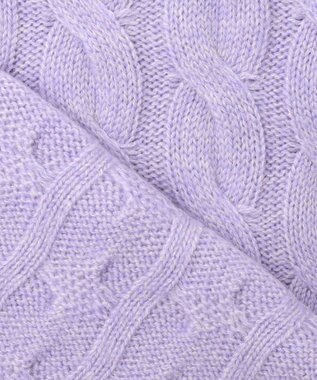 JOSEPH ABBOUD 【カシミヤ混/洗える】カシミヤブレンド ハイネック プルオーバー ニット ライラック系