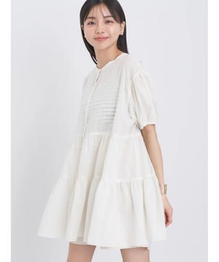 earth music&ecology 綿ローンティアードチュニック