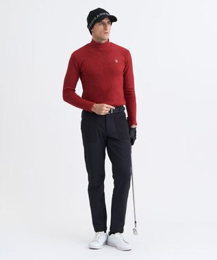 23区GOLF 【MEN】グランサーモリブハイネックニット レッド系