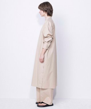 NAVE 【ReNAVE・セットアップ可/洗える/接触冷感/UVケア】コットンポリブロード ワンピース ベージュ系