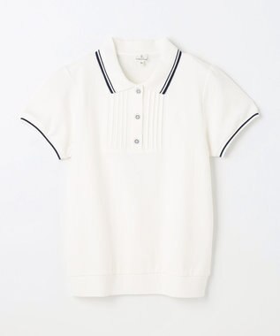 組曲 KIDS 【150-170㎝】ストレッチカノコ ポロシャツ オフホワイト