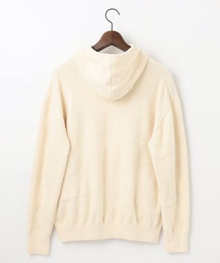 JOSEPH ABBOUD MOUNTAIN 【SPACE／UNISEX】ベアフリースカモフラージュ パーカー アイボリー系