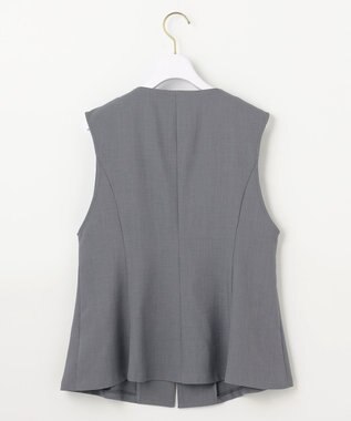 ANY SIS 【スタイリストコラボ】ジレ×ラメチュールスカート セットアップ グレー