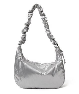 WEGO 【ユニセックス着用ITEM】ハーフムーンドロストショルダー シルバー