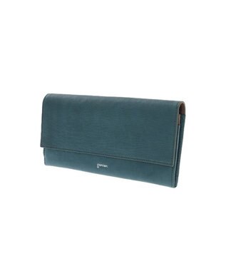 genten 【新色】フレスコ フラップ長財布 グリーン