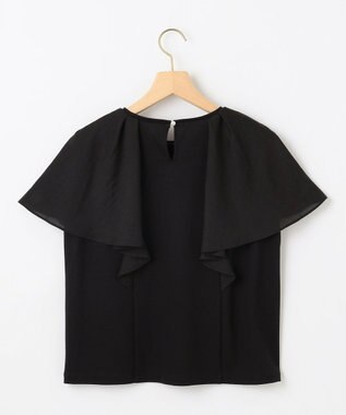 組曲 コットンポンチケープライク ブラウス ブラック系