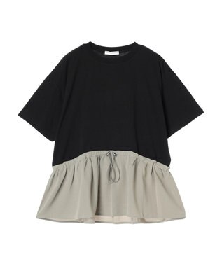 Green Parks ドロスト切替えドッキングカットプルオーバー Dark Khaki