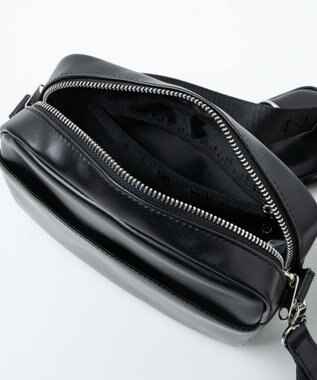 WEGO ポーチ付きスクエアショルダー ブラック