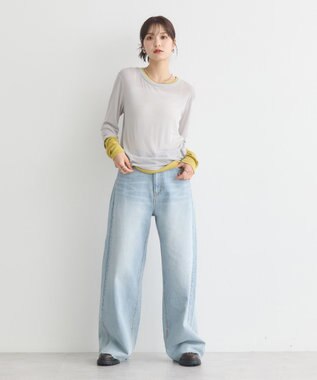 earth music&ecology レイヤードシアープルオーバー Light Gray