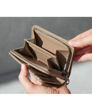 genten 【福財布】アルモニア 2つ折り財布 ベビーブルー
