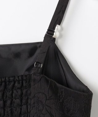 Feroux 【先行予約】ジャガードキャミ ワンピース ブラック系