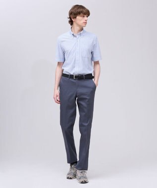 J.PRESS MEN 【吸水速乾 / 抗菌防臭 / 遮熱 / 防シワ】【J.PRESS OXFORD JERSEY】カノコインレイ半袖 シャツ / B.D. サックスブルー系1
