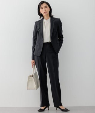 23区 ベルト付き 2WAY トートバッグ ライトグレー系