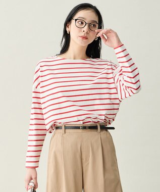 ANY L コクーンボーダープルオーバー