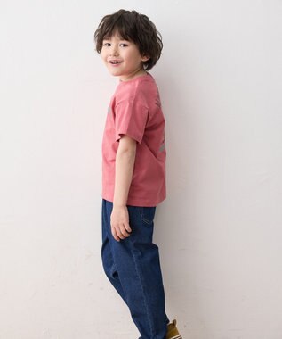 ANY KIDS バックプリント 半袖Tシャツ レッド（ホットドッグ）