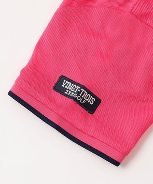 23区GOLF 【WOMEN】ポリエステルカノコ 半袖ポロシャツ ピンク系
